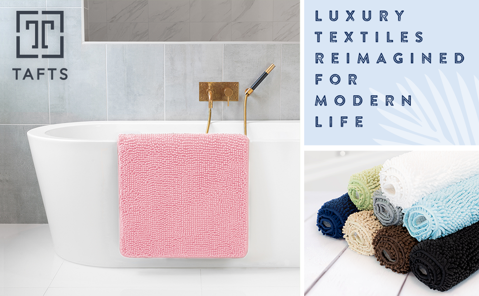 Ultra Soft Chenille Bathroom Rugs