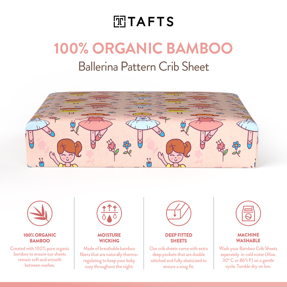 100% Bamboo Crib Sheets – Tafts