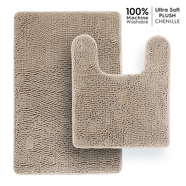 Ultra Soft Chenille  Bathroom Rugs