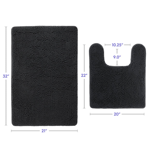 Ultra Soft Chenille  Bathroom Rugs