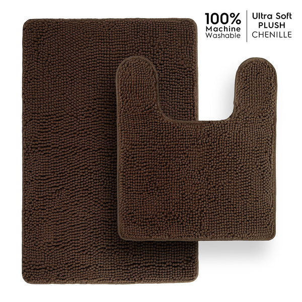 Ultra Soft Chenille  Bathroom Rugs