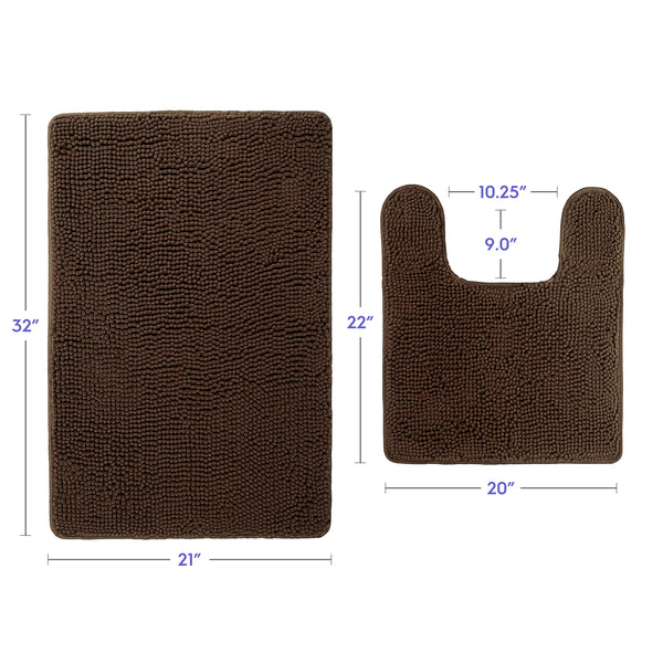 Ultra Soft Chenille  Bathroom Rugs