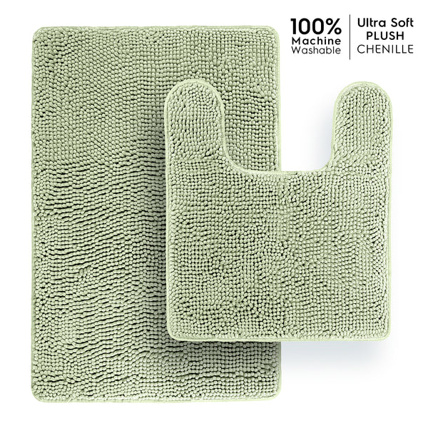 Ultra Soft Chenille  Bathroom Rugs