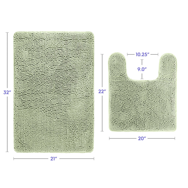 Ultra Soft Chenille  Bathroom Rugs