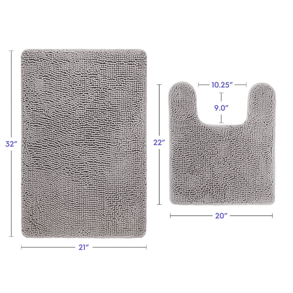Ultra Soft Chenille  Bathroom Rugs
