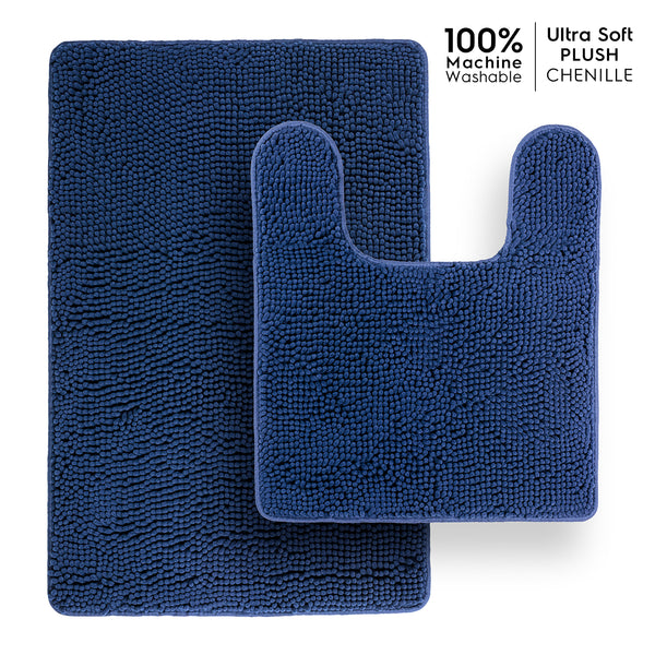 Ultra Soft Chenille  Bathroom Rugs