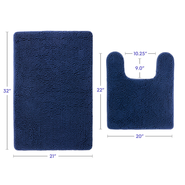 Ultra Soft Chenille  Bathroom Rugs