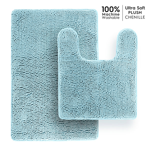 Ultra Soft Chenille  Bathroom Rugs