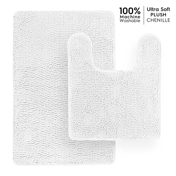 Ultra Soft Chenille  Bathroom Rugs