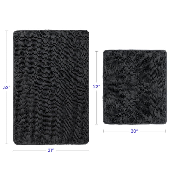 Ultra Soft Chenille  Bathroom Rugs