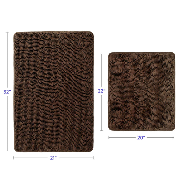 Ultra Soft Chenille  Bathroom Rugs