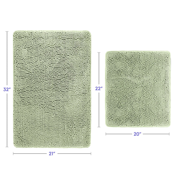 Ultra Soft Chenille  Bathroom Rugs
