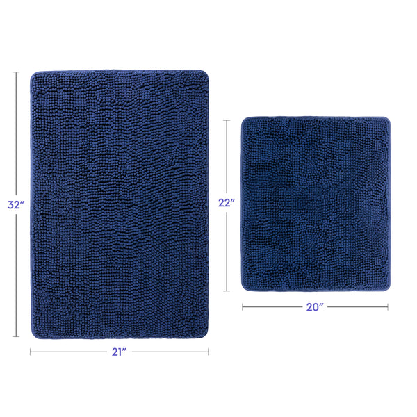 Ultra Soft Chenille  Bathroom Rugs
