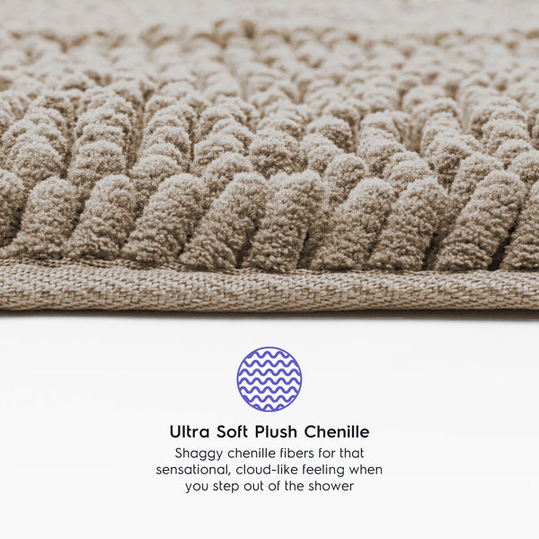 Ultra Soft Chenille  Bathroom Rugs