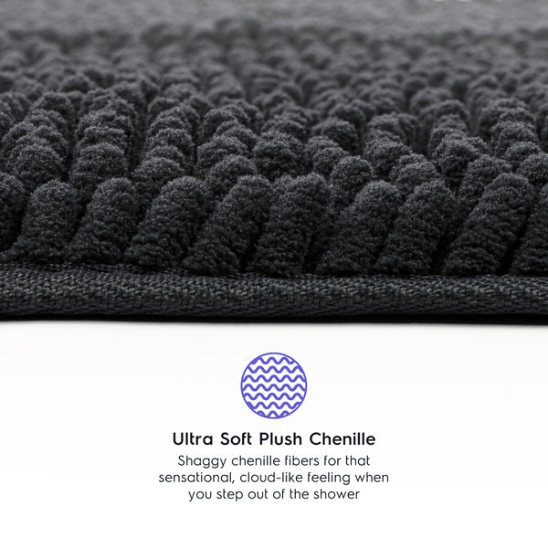 Ultra Soft Chenille  Bathroom Rugs