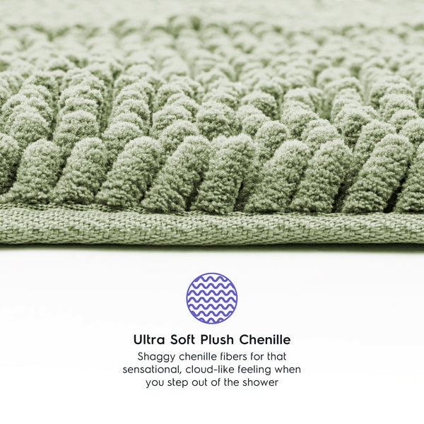 Ultra Soft Chenille  Bathroom Rugs