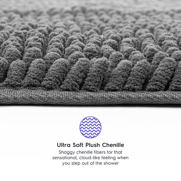 Ultra Soft Chenille  Bathroom Rugs