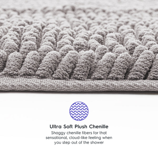 Ultra Soft Chenille  Bathroom Rugs