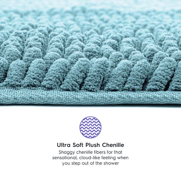 Ultra Soft Chenille  Bathroom Rugs