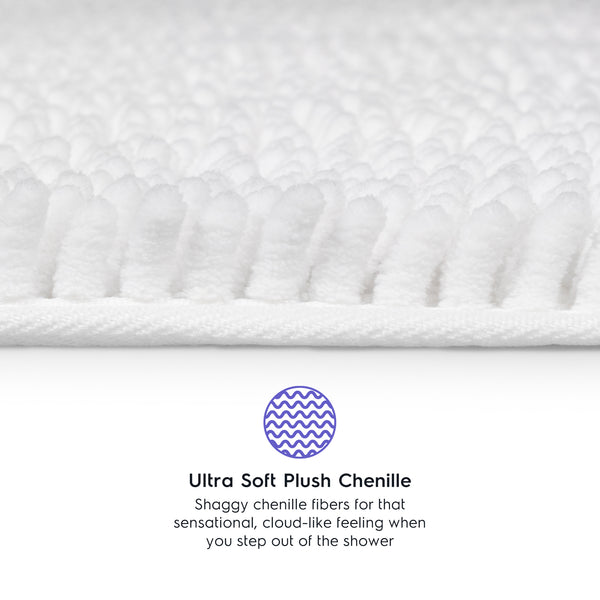 Ultra Soft Chenille  Bathroom Rugs