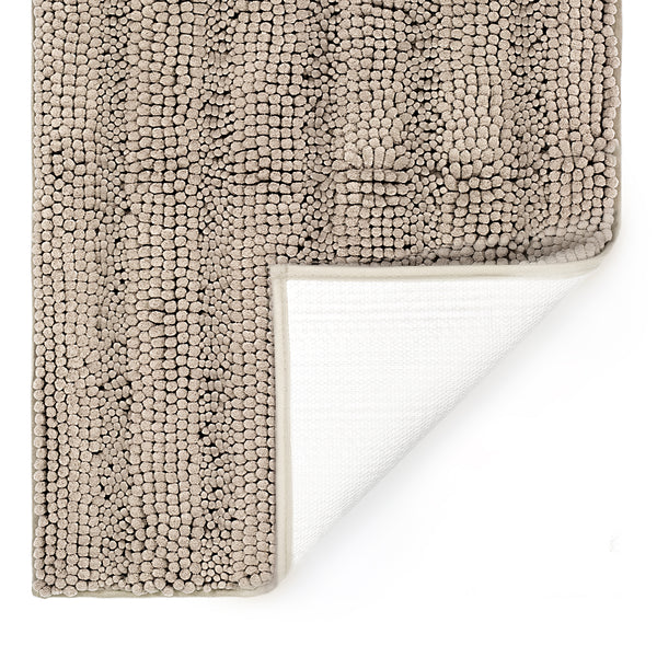 Striped Chenille Bathroom Rugs