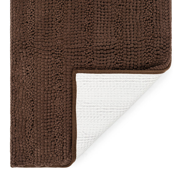Striped Chenille Bathroom Rugs