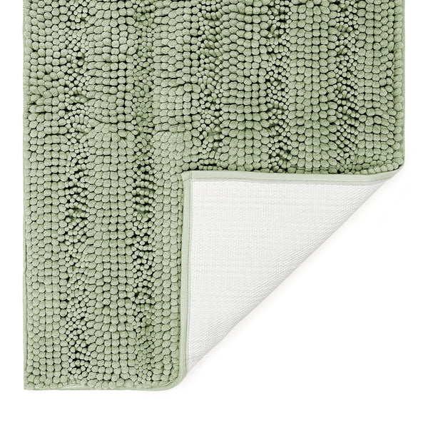 Striped Chenille Bathroom Rugs