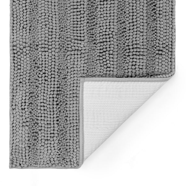 Striped Chenille Bathroom Rugs