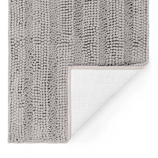 Striped Chenille Bathroom Rugs