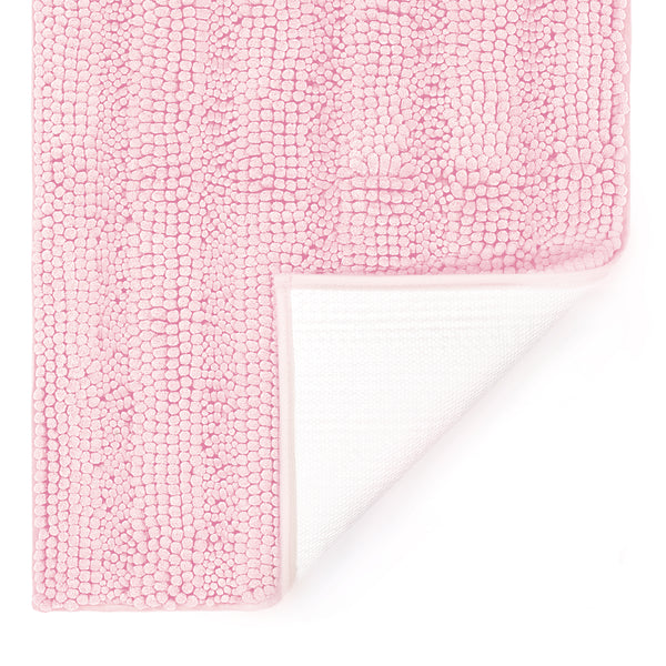 Striped Chenille Bathroom Rugs