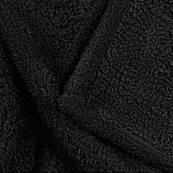 Midnight Black Feathery Throw Blanket throw size best plush fluffy fleece blankets and throws for couch, bed, and living room