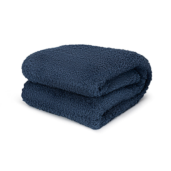 Slate Blue Feathery Throw Blanket throw size best plush fluffy fleece blankets and throws for couch, bed, and living room