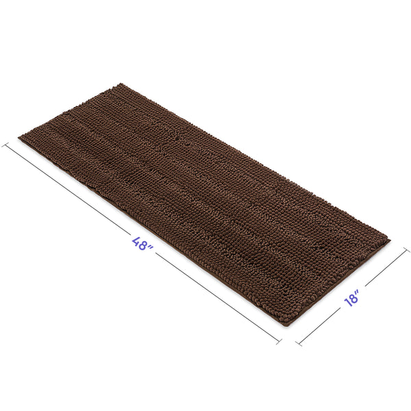 Striped Chenille Bathroom Rugs