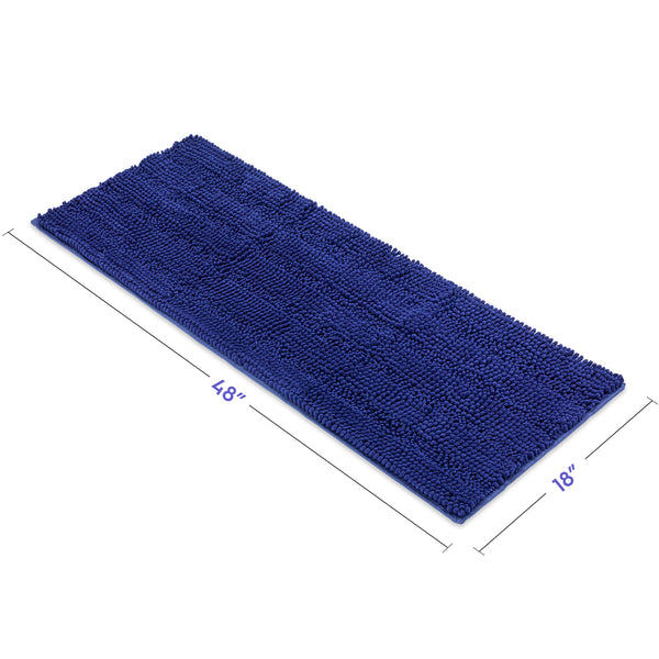 Striped Chenille Bathroom Rugs