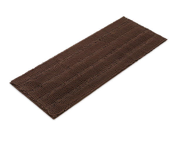 Striped Chenille Bathroom Rugs