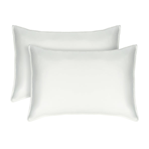 Ivory White 2PACK Organic Bamboo Pillowcases best organic bamboo pillowcase for hair and skin