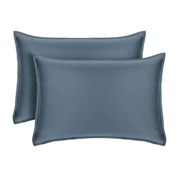 Slate Blue 2PACK Organic Bamboo Pillowcases best organic bamboo pillowcase for hair and skin
