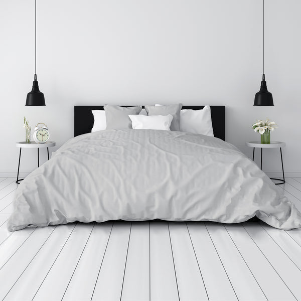 Light Grey Pure Organic Bamoo Duvet Sheets best pure organic bamboo duvet sheets for skin