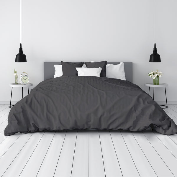 Midnight Black Pure Organic Bamoo Duvet Sheets best pure organic bamboo duvet sheets for skin