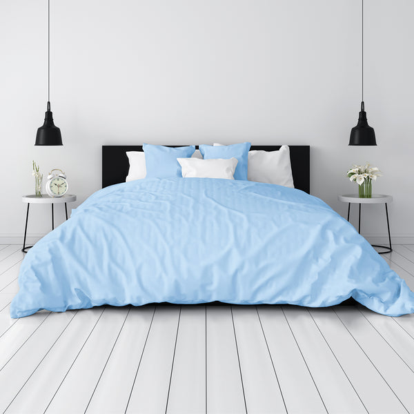 Sky Blue Pure Organic Bamoo Duvet Sheets best pure organic bamboo duvet sheets for skin