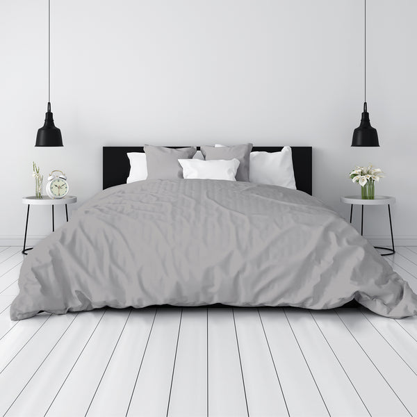 Space Grey Pure Organic Bamoo Duvet Sheets best pure organic bamboo duvet sheets for skin