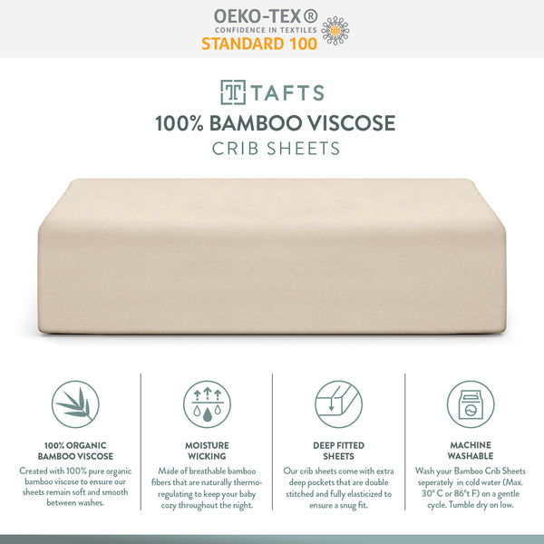 Nude Beige Pure Organic Bamoo Crib Sheets best pure organic bamboo sheets for baby