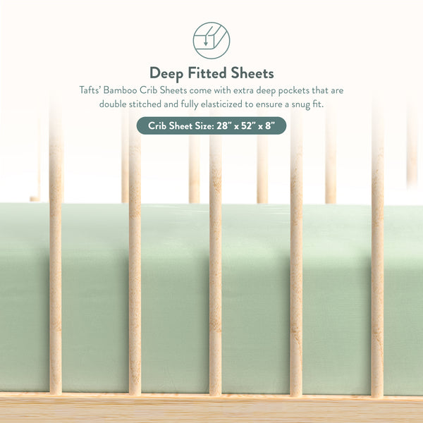 Sage Green Pure Organic Bamoo Crib Sheets best pure organic bamboo sheets for baby