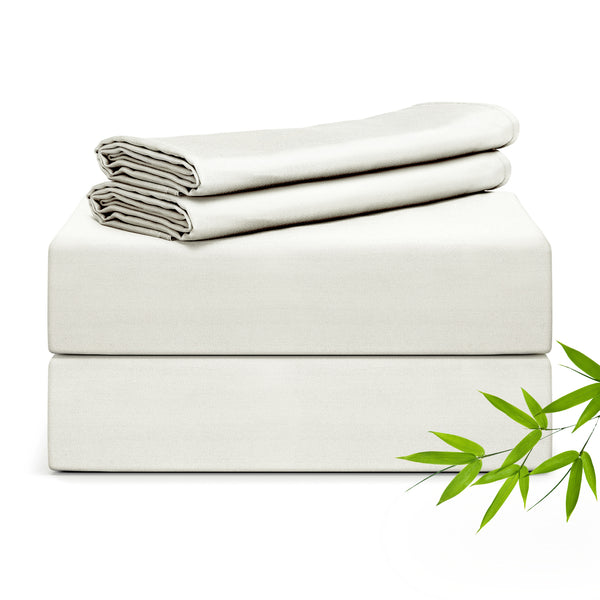 Ivory White Pure 100% Organic Bamboo best organic bamboo for sleep