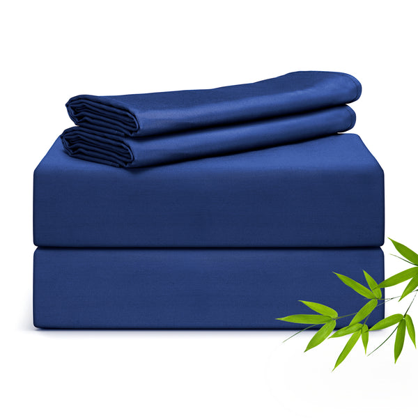 Navy Blue Pure 100% Organic Bamboo best organic bamboo for sleep