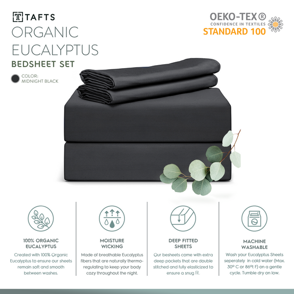 Midnight Black Eucalyptus Sheets best eucalyptus sheets for skin