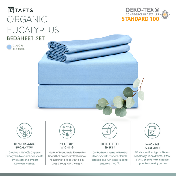 Sky Blue Eucalyptus Sheets best eucalyptus sheets for skin